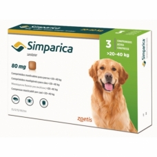 Simparica (Симпарика) средство от блох и клещей для собак  20 - 40 кг