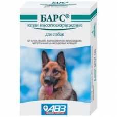 Краплі для собак інсектоакарицидні Барс Агроветзащита (упаковка 4 піпетки - ціна за 1)