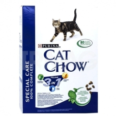 Корм сухой для котов Cat Chow Special Care 3 в 1 с индейкой 400гр