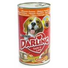 Корм консервированный для собак Darling с курицей и индейкой 1,2 кг