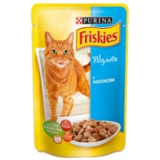 Корм консервированный для кошек Friskies с лососем в подливке 100г