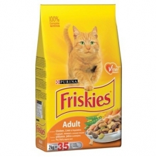 Корм сухий для котів Friskies з м'ясом, куркою і печінкою ,на вагу (100гр)
