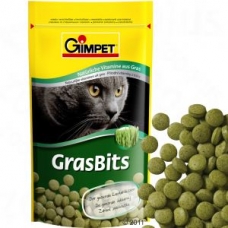 Витаминизированное лакомство для кошек С ТРАВОЙ GIMPET  GrasBits (10 шт.)