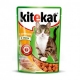 Корм консервированный для кошек Kitekat с курицей в соусе 0.1кг