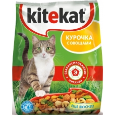 Корм сухой для кошек Kitekat курица с овощами 1 кг