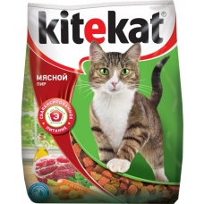 Корм сухой для кошек Kitekat мясной пир 1 кг
