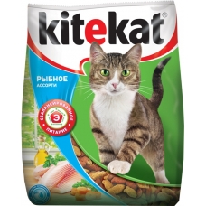 Корм сухий для котів Kitekat рибне асорті ,на вагу (100гр)