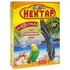 Корм для волнистых попугаев НЕКТАР «Медовый»,600г