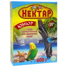 Корм для хвилястих папуг НЕКТАР «Юніор»,600г