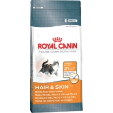 Корм для кошек от 1 до 7 лет Royal Canin Hair & Skin 33 (400 гр.)