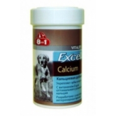Витамины для собак и щенков с кальцием, фосфором и витамином D "8 IN 1" Excel Calcium (10 таб)