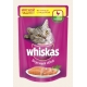Корм консервований для котів Whiskas "М'ясний паштет з курки з індичкою", 85 г