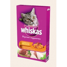Корм сухий для котів Whiskas смачні подушечки з ніжним паштетом «Апетитне асорті з куркою, качкою та індичкою» 400 г